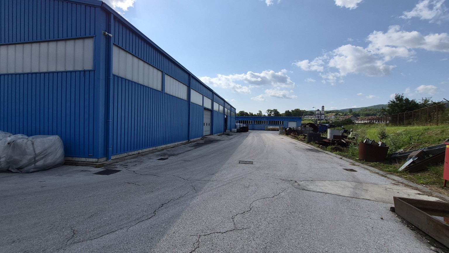 Industrial warehouse exterior